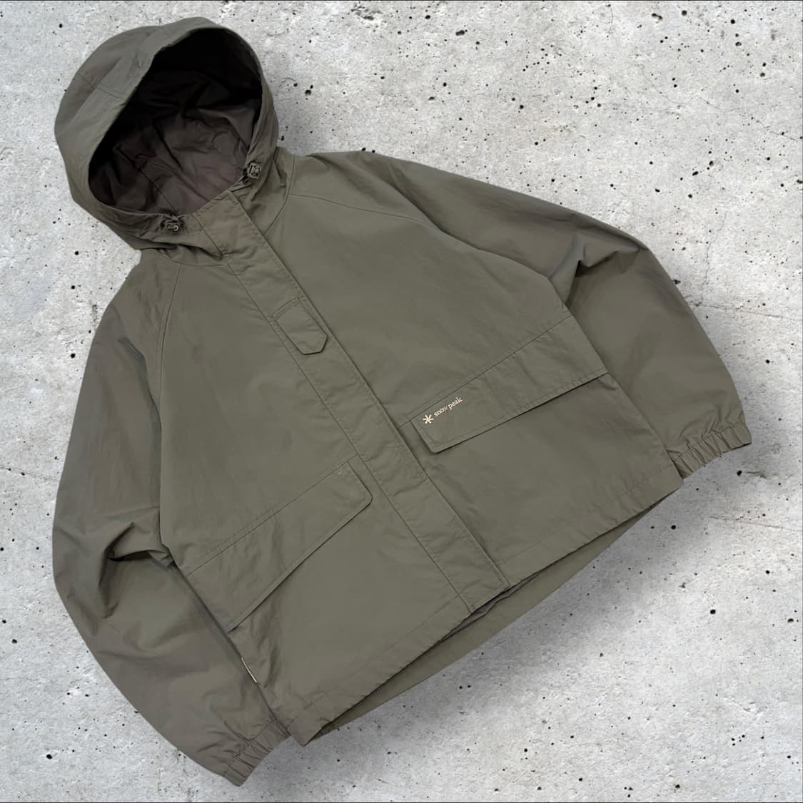 [85] 스노우피크 포켓 후드 바람막이 자켓 카키 D209 상품이미지1