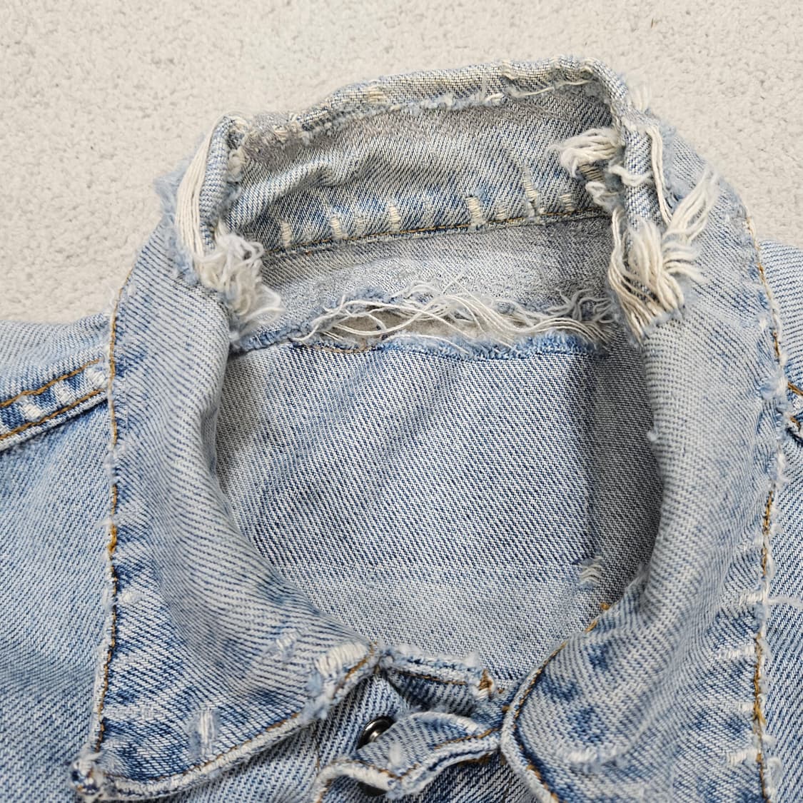 90s 보로 데님 자켓 상품이미지6