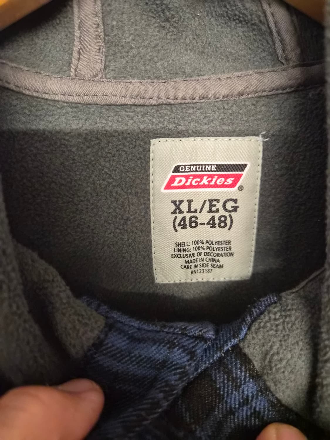 XL/110) 디키즈 플란넬 기모 후드 워크 셔츠 팝니다 상품이미지4