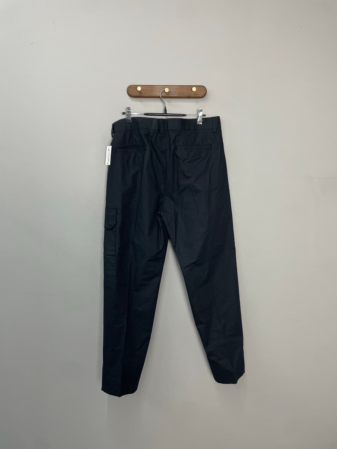 빈티지 블랙 코튼 와이드 팬츠 H1543 상품이미지2