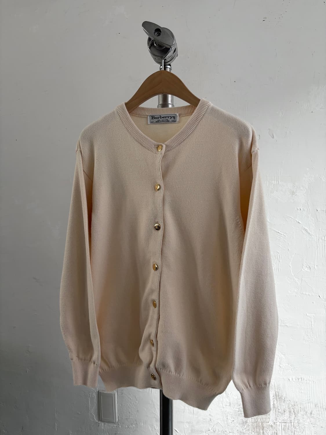 Burberry 버버리 아이보리 금장 가디건 상품이미지5