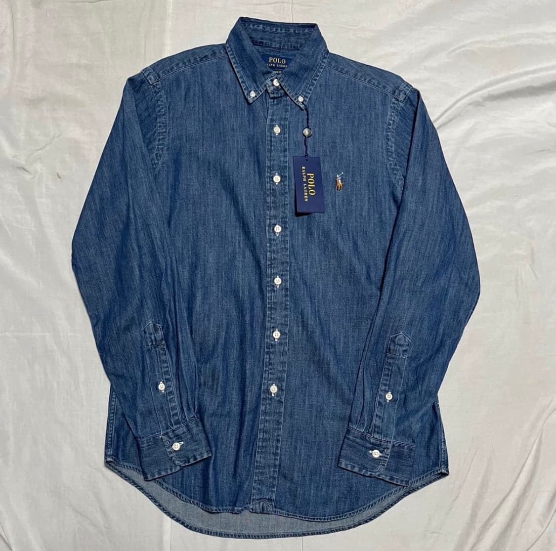 폴로 랄프로렌 데님 샴브레에 셔츠 S 상품이미지2