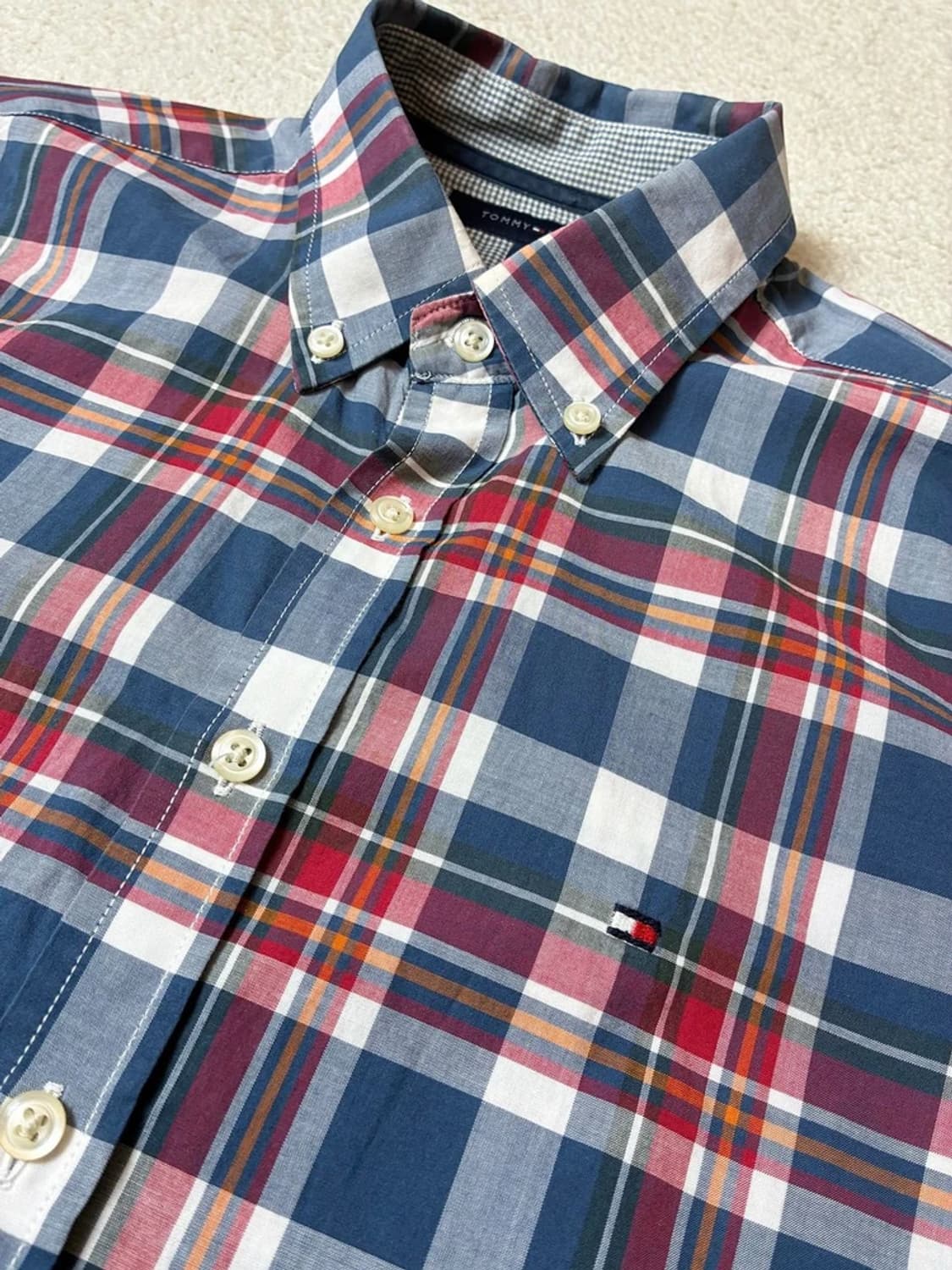 타미힐피거 00's Y2K 컨트리 체크 셔츠 PN8065 상품이미지3