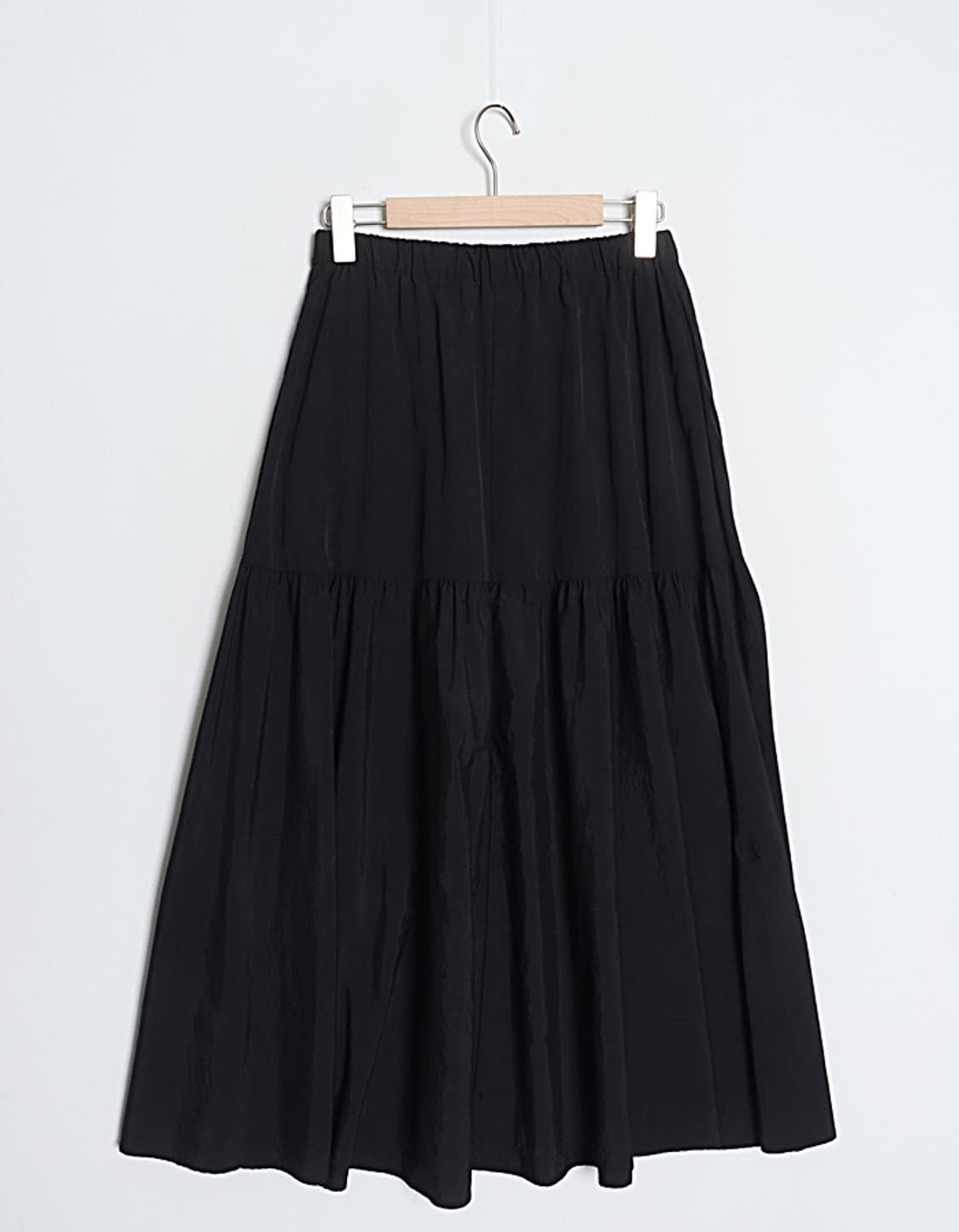 OPAQUE.CLIP Nylon Tiered Skirt (27~28) 상품이미지4