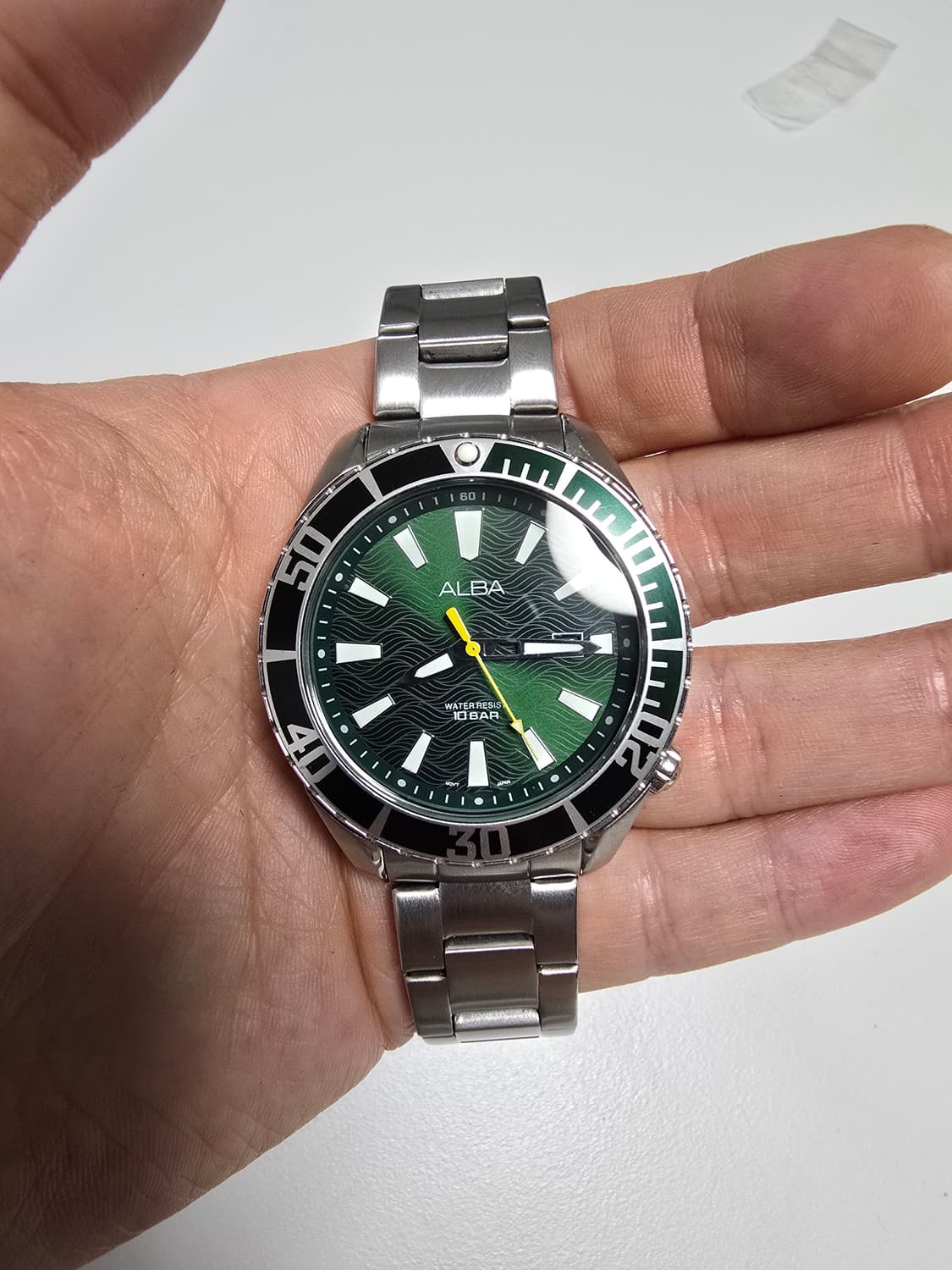 세이코 ALBA 그린 웨이브 다이얼 AG8K29X1 상품이미지4