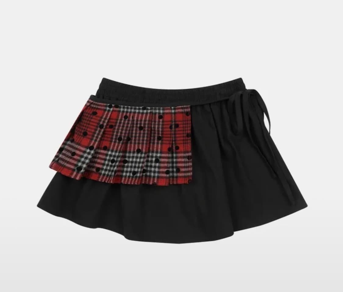 오헤시오 체크 투웨이 미니스커트 상품이미지1