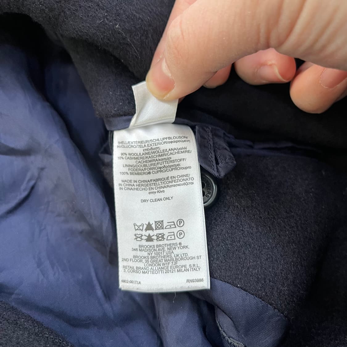 38S 브룩스브라더스 울 코트 0310M 상품이미지3