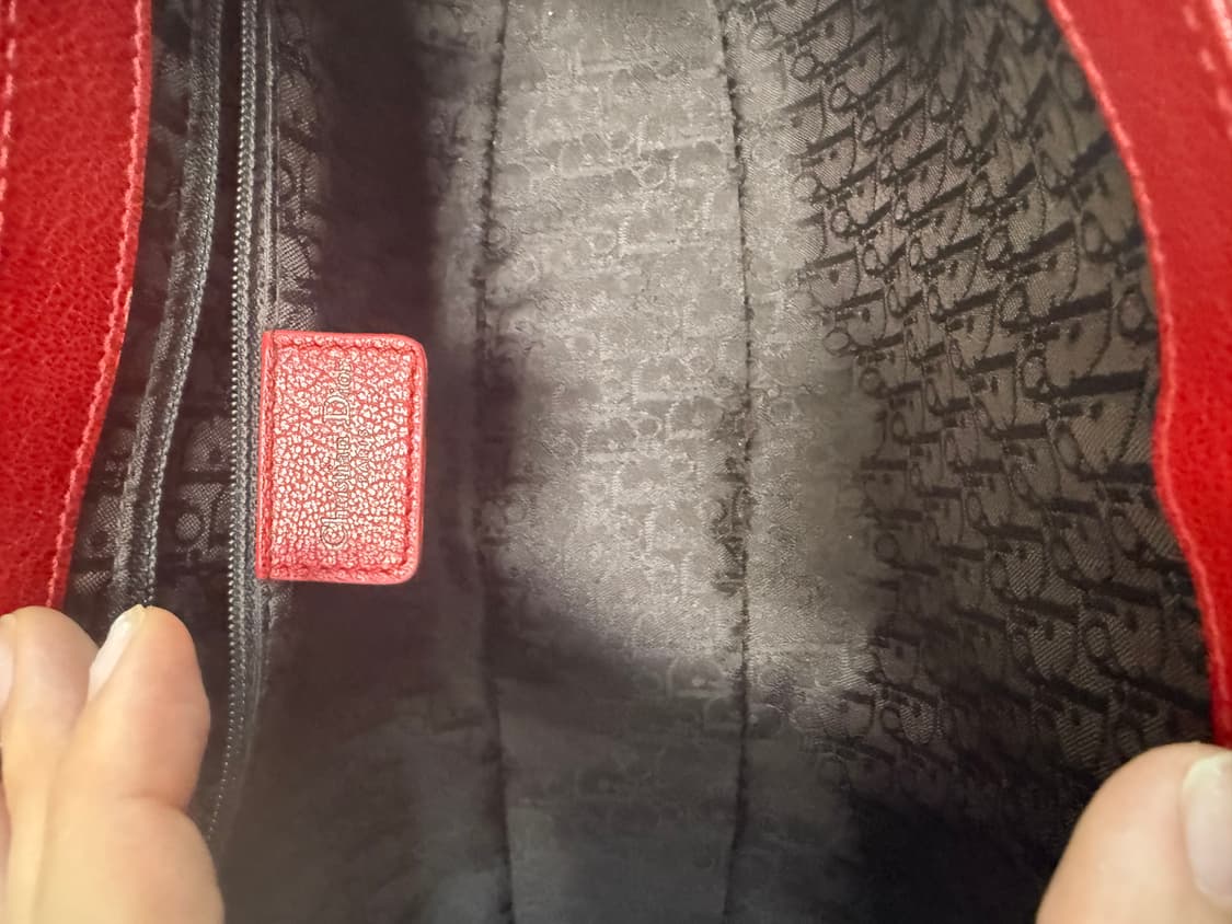 Rare] 디올 정품 호피 송치 가방 스칸디백. 갸루 상품이미지7