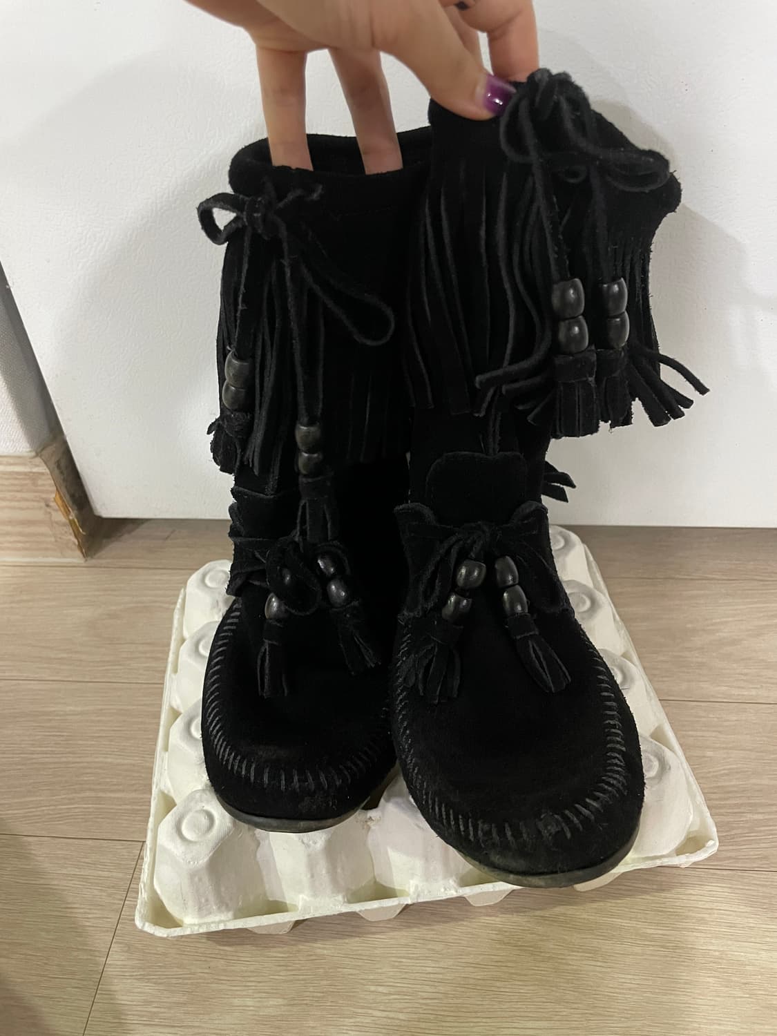 미네통카 프린지 부츠 상품이미지1