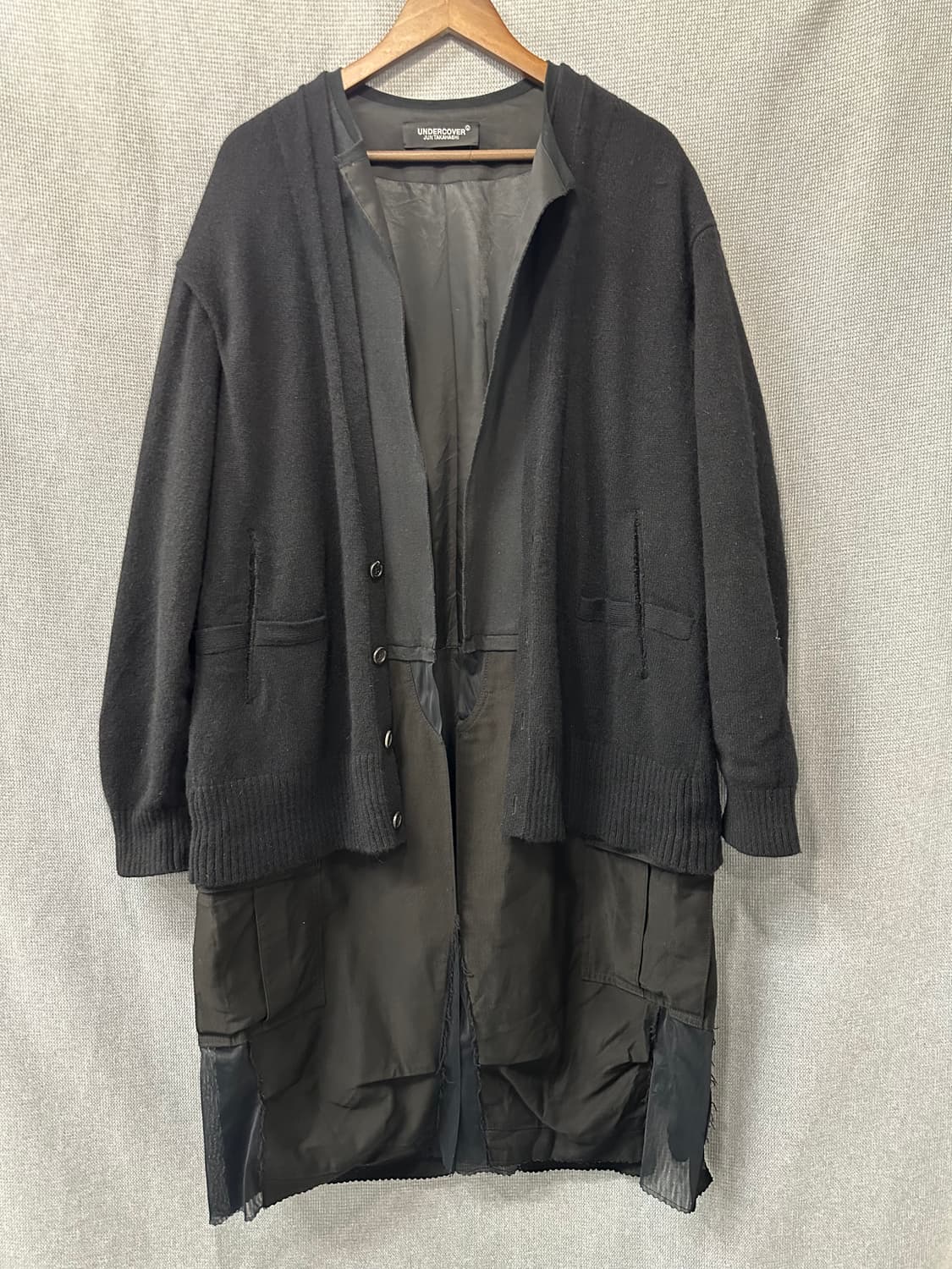 언더커버 UNDERCOVER  레이어드 롱 가디건 코트 상품이미지1