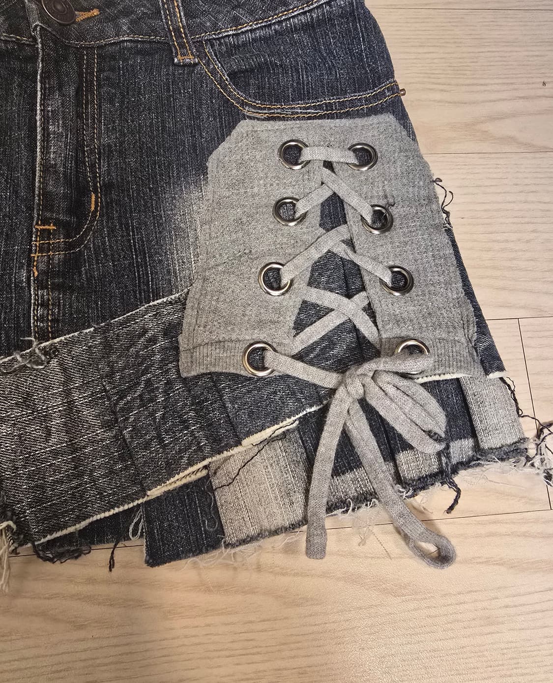 Vintage Custom Reworked Denim Set 상품이미지3