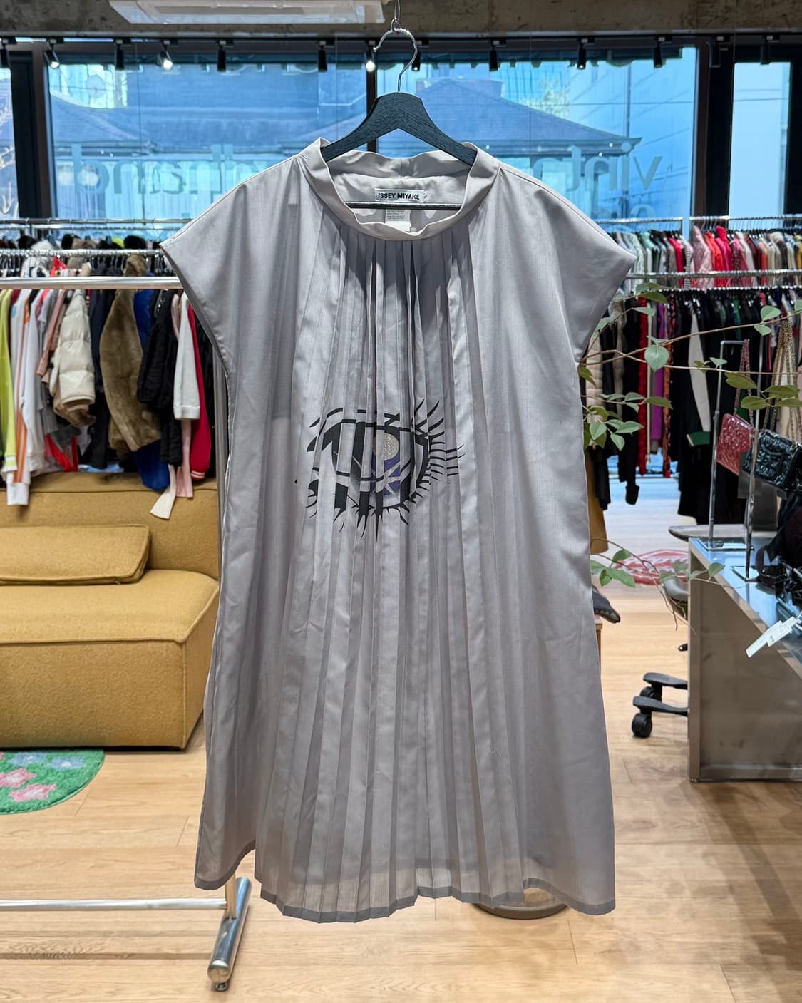 이세이미야케 그레이 아이즈 프린팅 링컬 원피스 상품이미지1