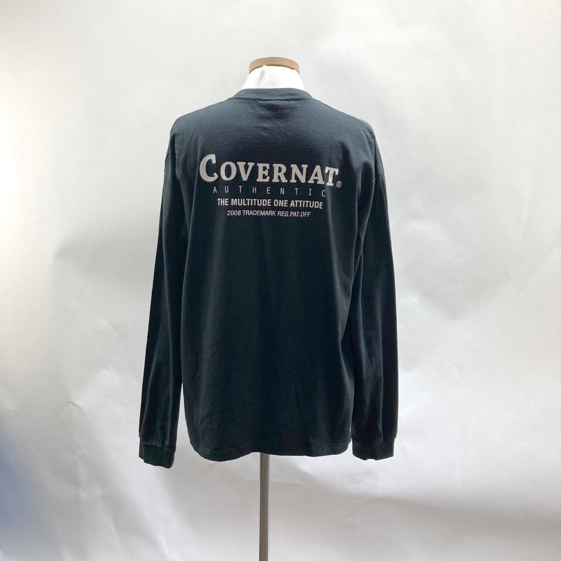 커버낫 남성 긴팔티셔츠 블랙 L 영구제  상품이미지3
