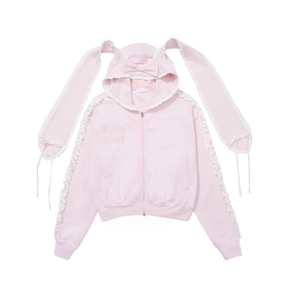 (구함) 아이당 클럽 우사기 후디 후드 집업 핑크  상품이미지1