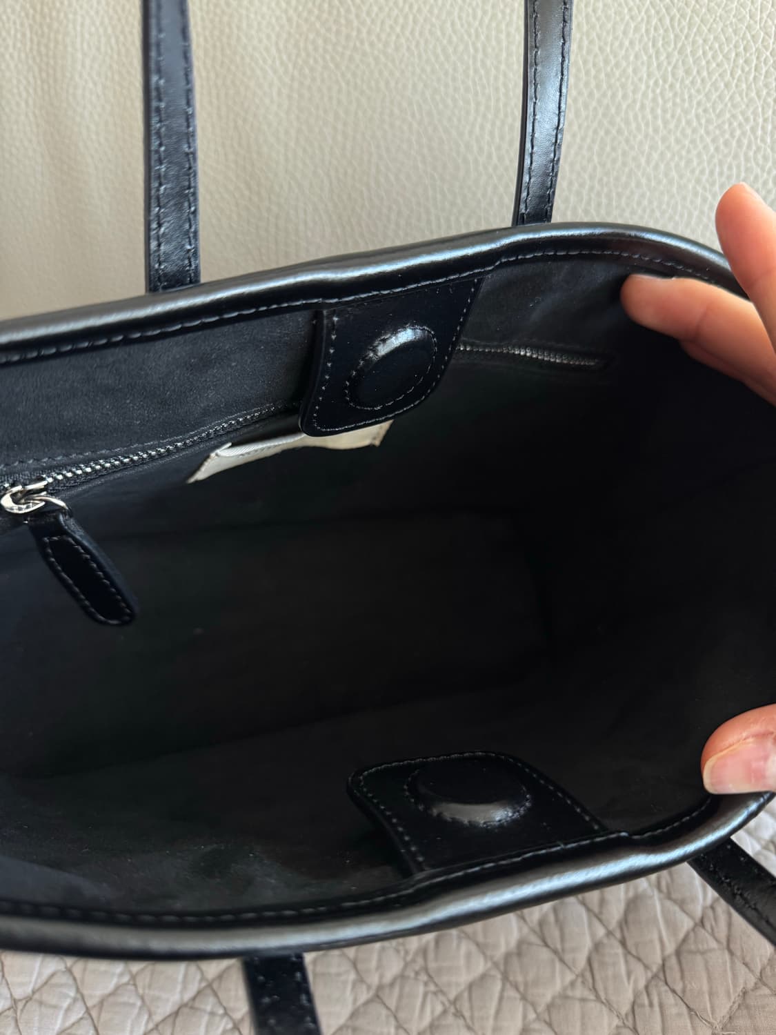 낫띵리튼 ain 아인백 스웨이드 블랙 상품이미지2