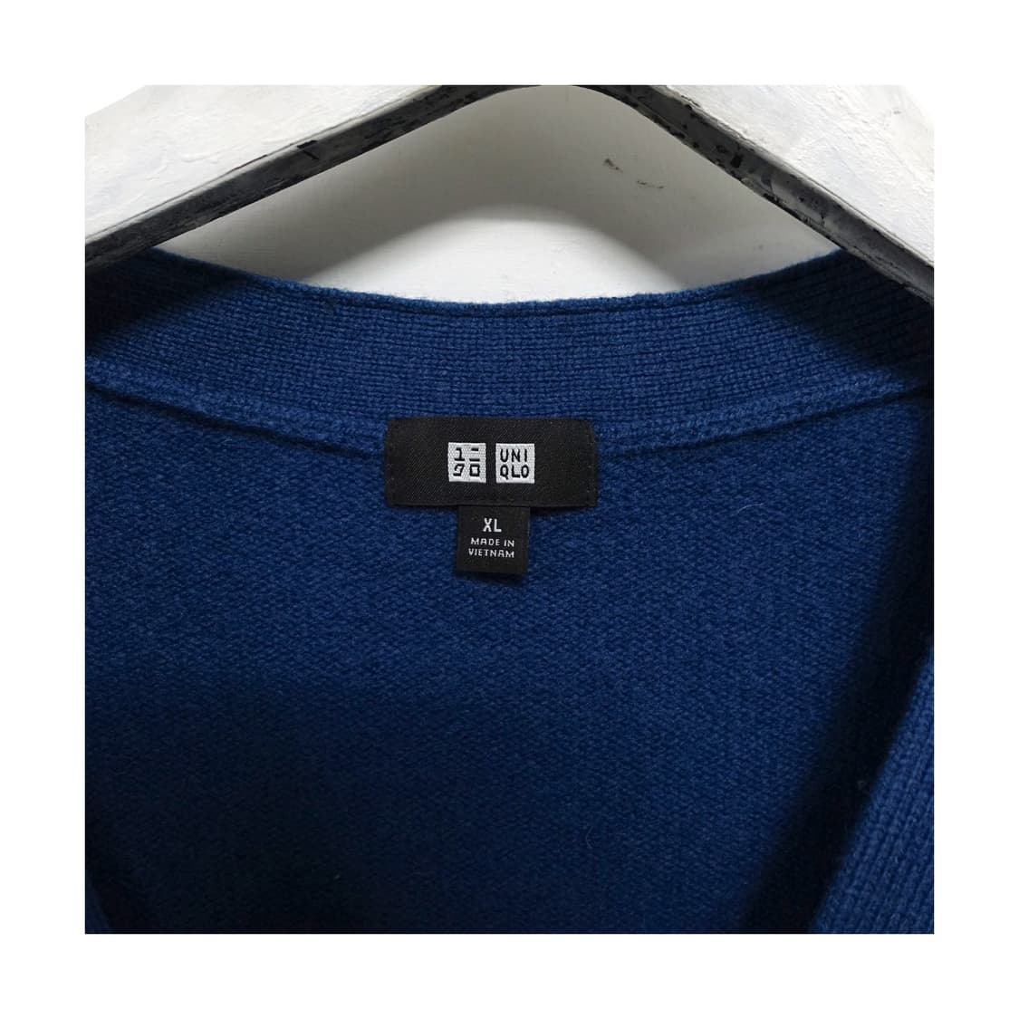 [XL,100] UNIQLO 유니클로 램스울 틸 블루  가디건 상품이미지5