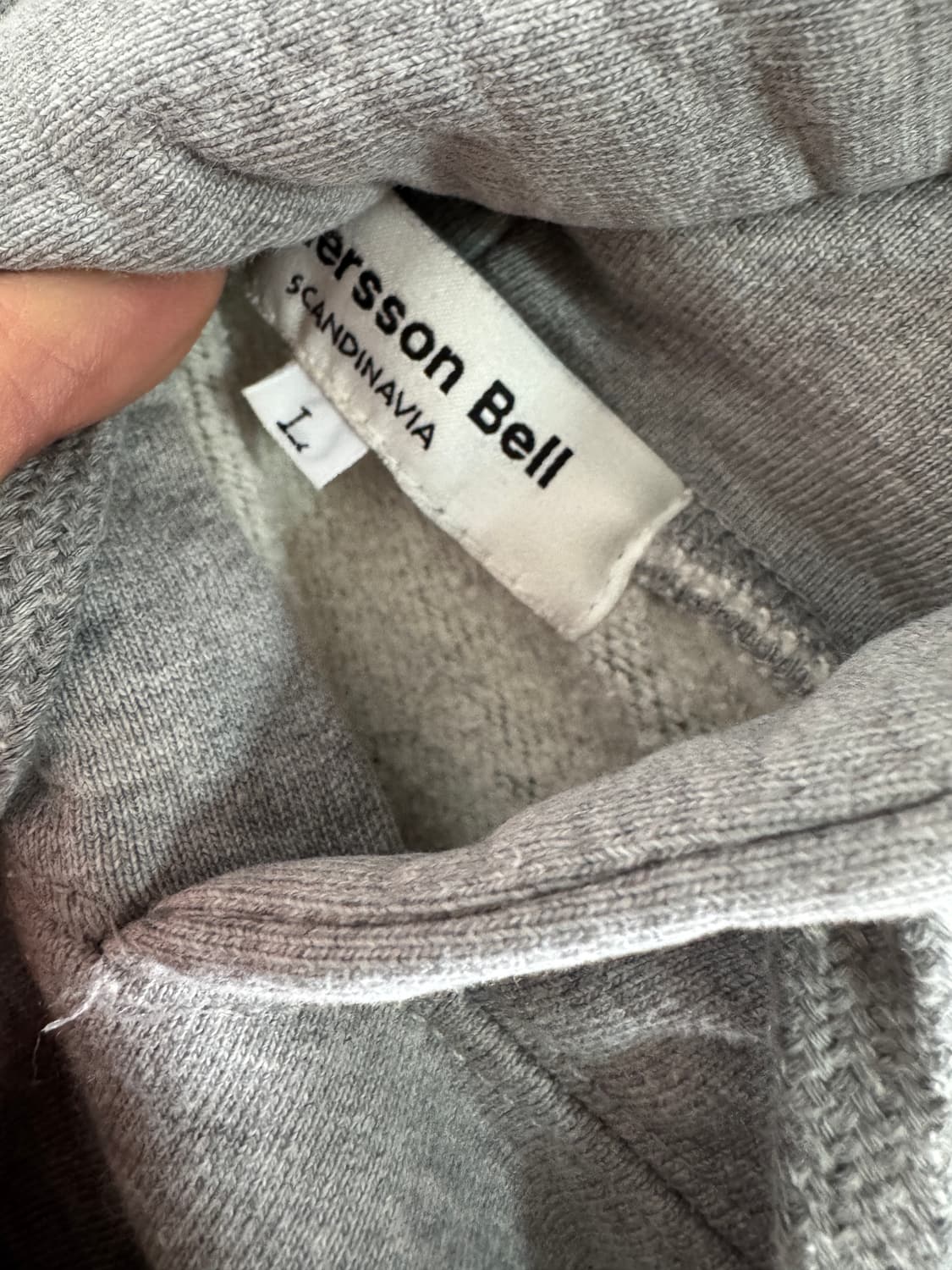 앤더슨벨 헤비 코튼 뒷 프린팅 기모 후드티 L 상품이미지3