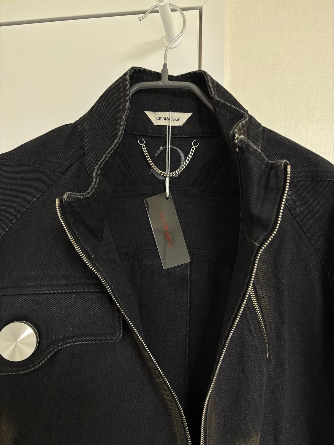 Cmmawear 사선 데님 자켓  상품이미지4