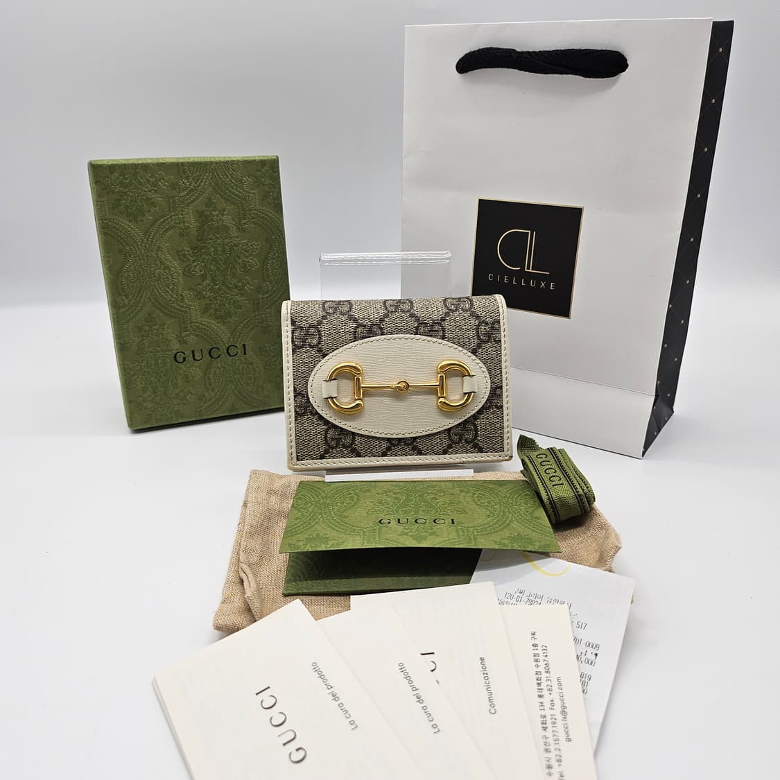 정품 구찌 1955 홀스빗 카드 반지갑 상품이미지1