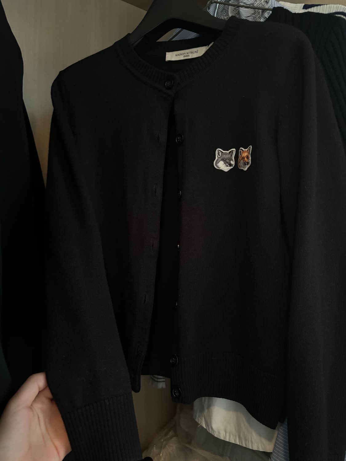 메종키츠네 가디건 폭스헤드 상품이미지1