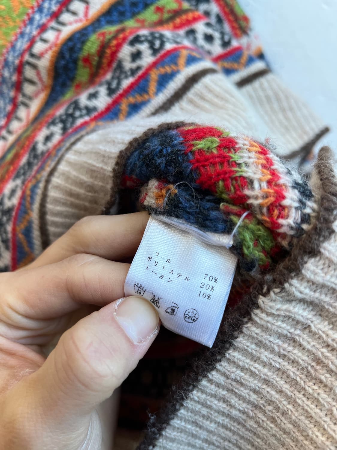 toco toco JPN 울 에스닉 스컬 니트  상품이미지5