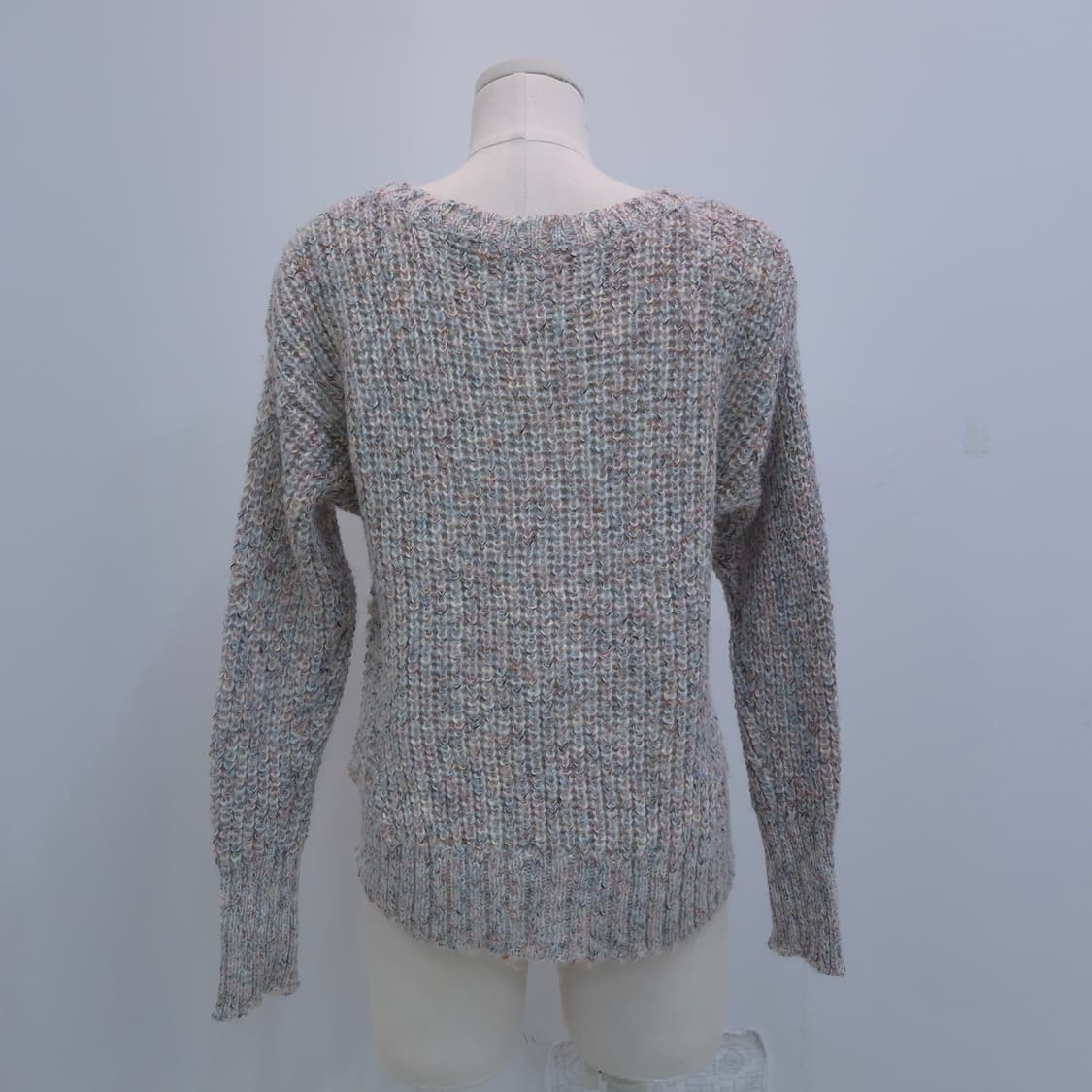 일본제 멀티컬러 울혼방 니트 스웨터 상품이미지7