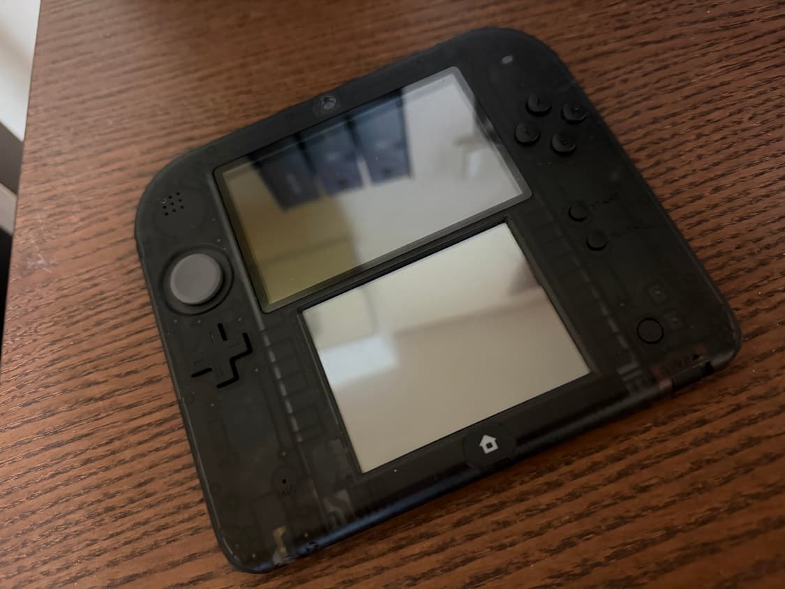 닌텐도 2DS 식빵 일본판 (클리어 블랙)+포켓몬 칩2개 상품이미지1