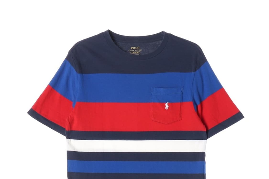 폴로 랄프 로렌 보이즈 멀티 스트라이프 포켓 티셔츠 14-16 상품이미지3