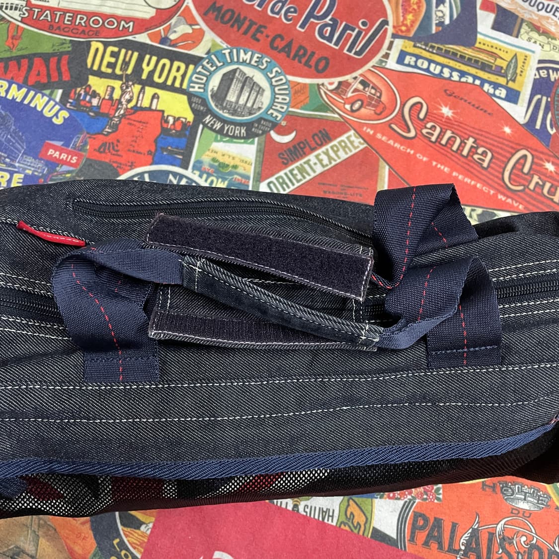 90s 리복 빅로고 데님 망치백 더플백  토트백 올드스쿨 가방 상품이미지7