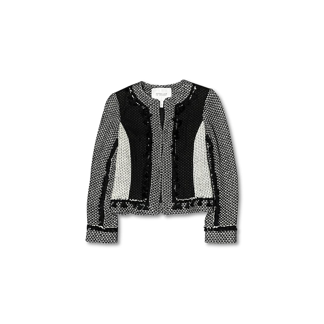 Derek Lam Tassel Net Tweed Blend Jacket 상품이미지1