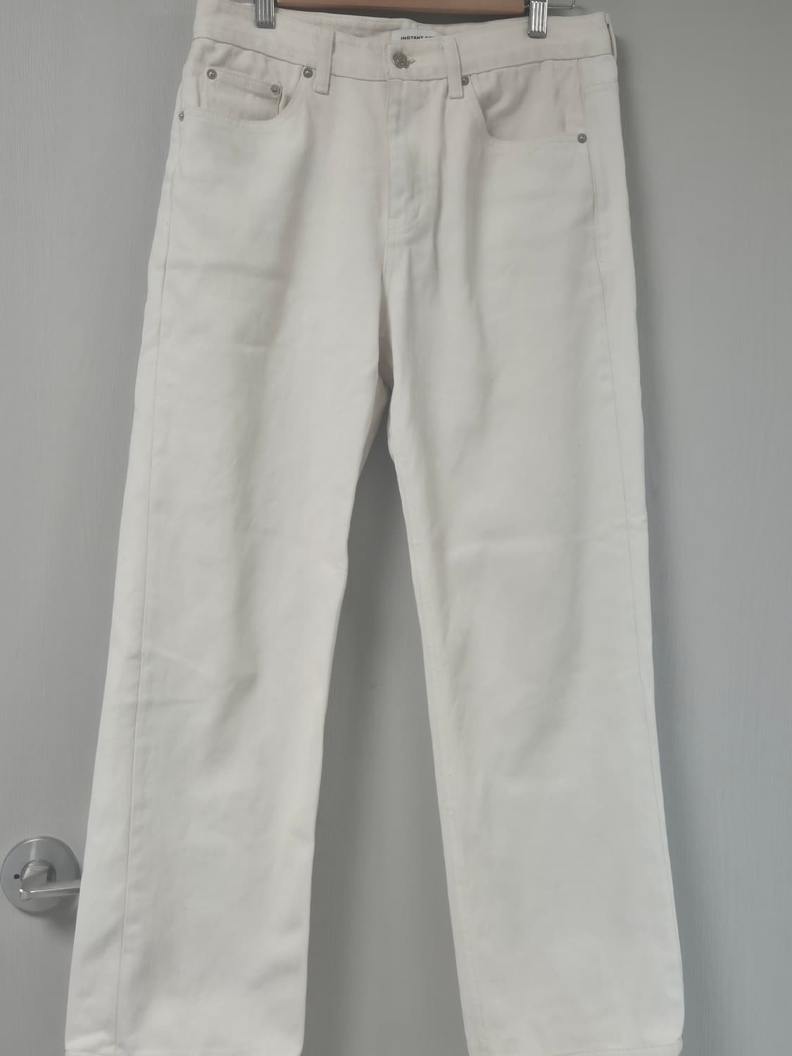 크림색 세미와이드 데님 30인치(이쁨) 상품이미지2