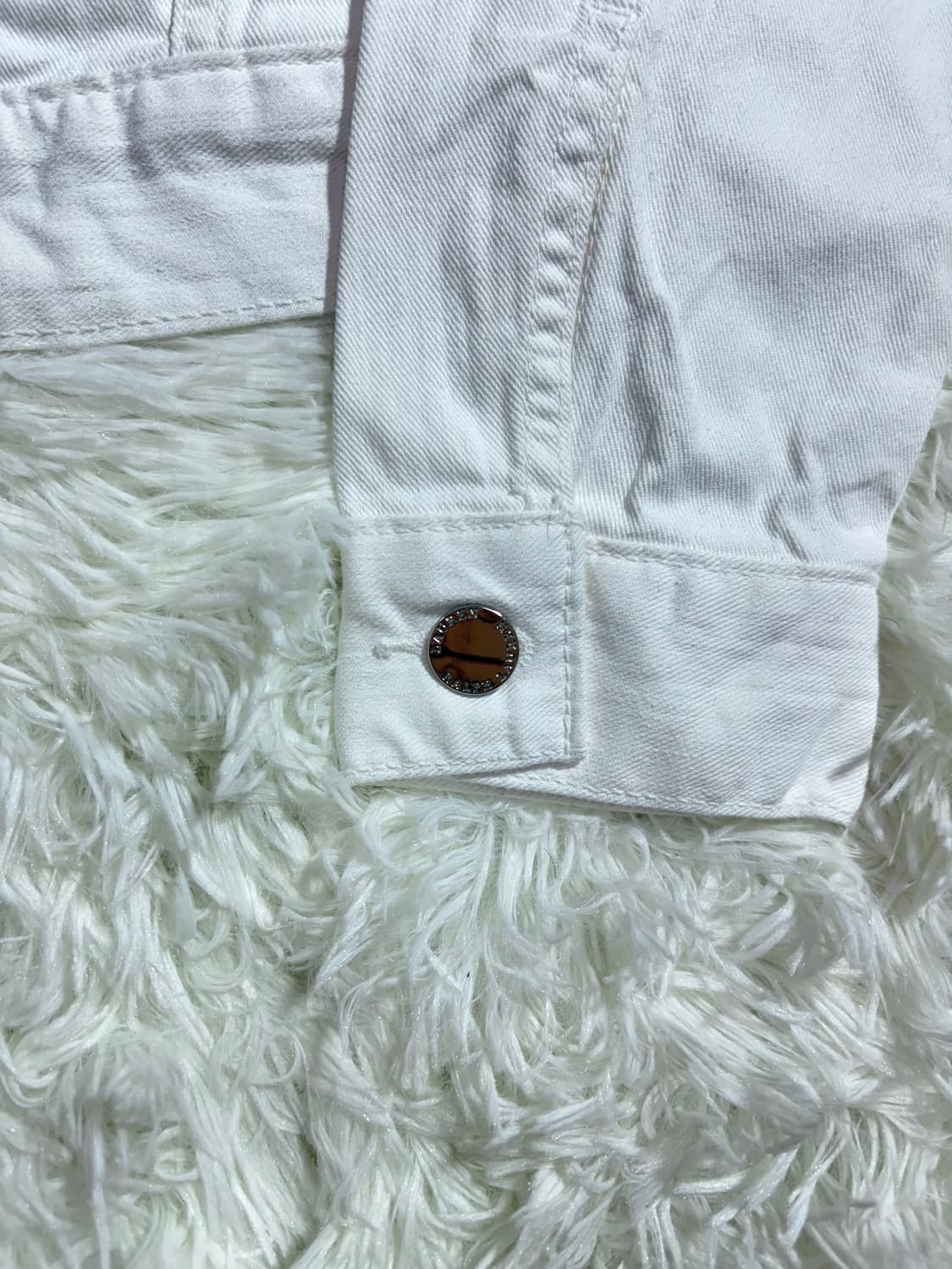 폴로 랄프로렌 화이트 논카라 데님 자켓  상품이미지6