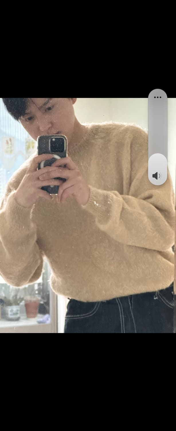 23FW 오라리 슈퍼 키드 모헤어 니트 베이지 A23AP02KM 상품이미지8