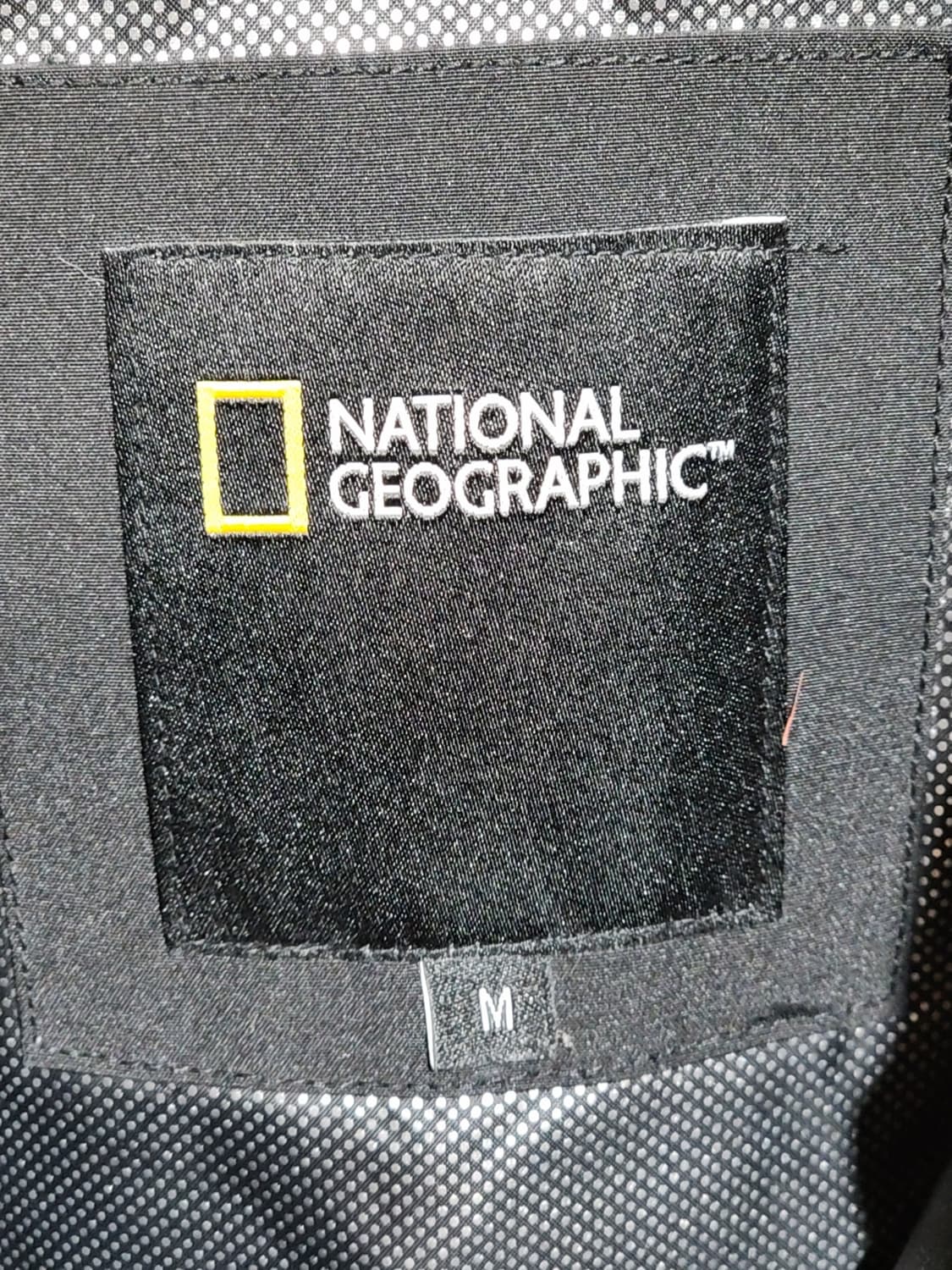 (M) 내셔널지오그래픽 다운자켓 블랙 오리털 와펜 패딩점퍼  상품이미지4