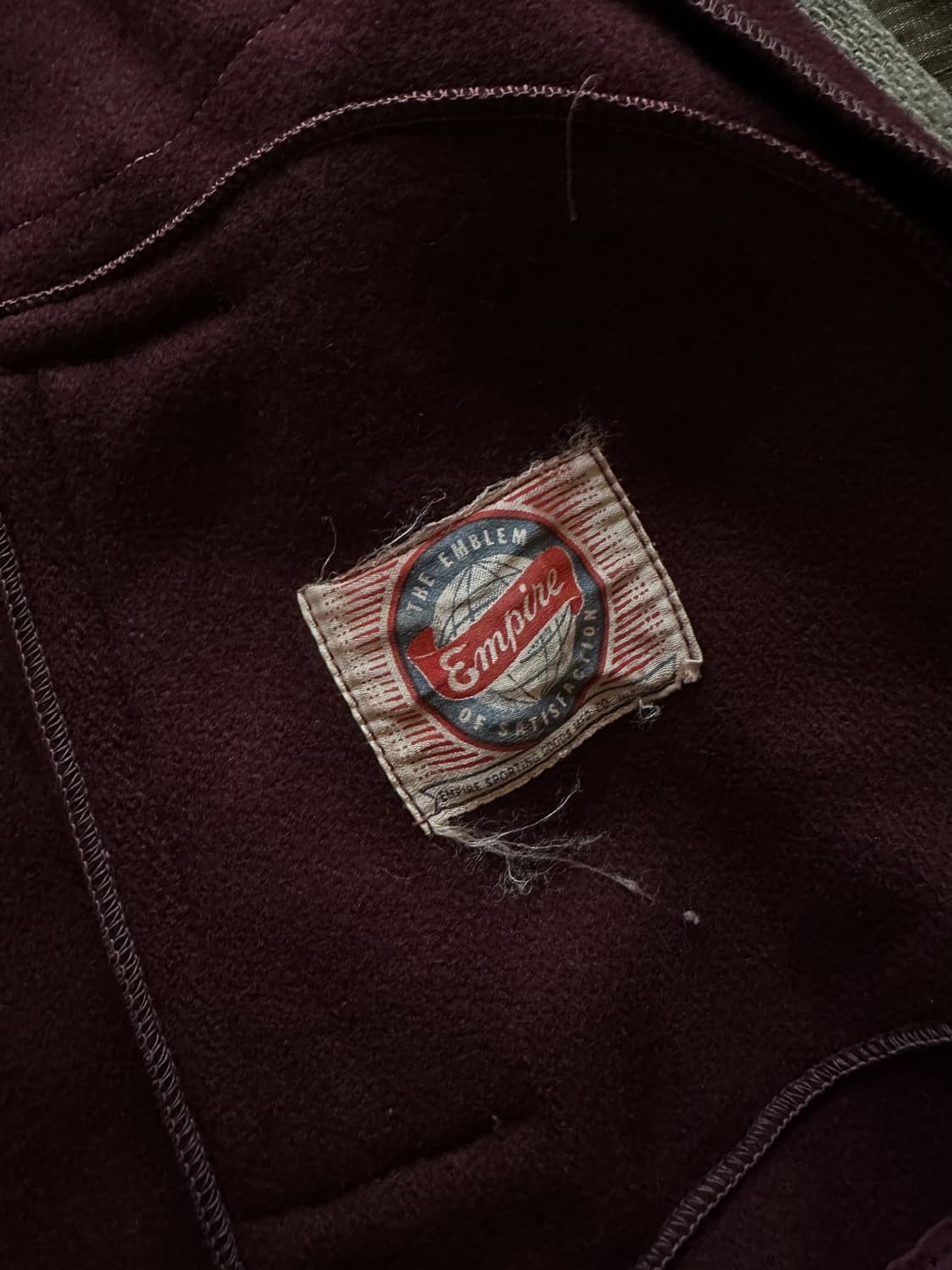1960s Vintage Wool Zip Up Varsity Jacket 상품이미지10