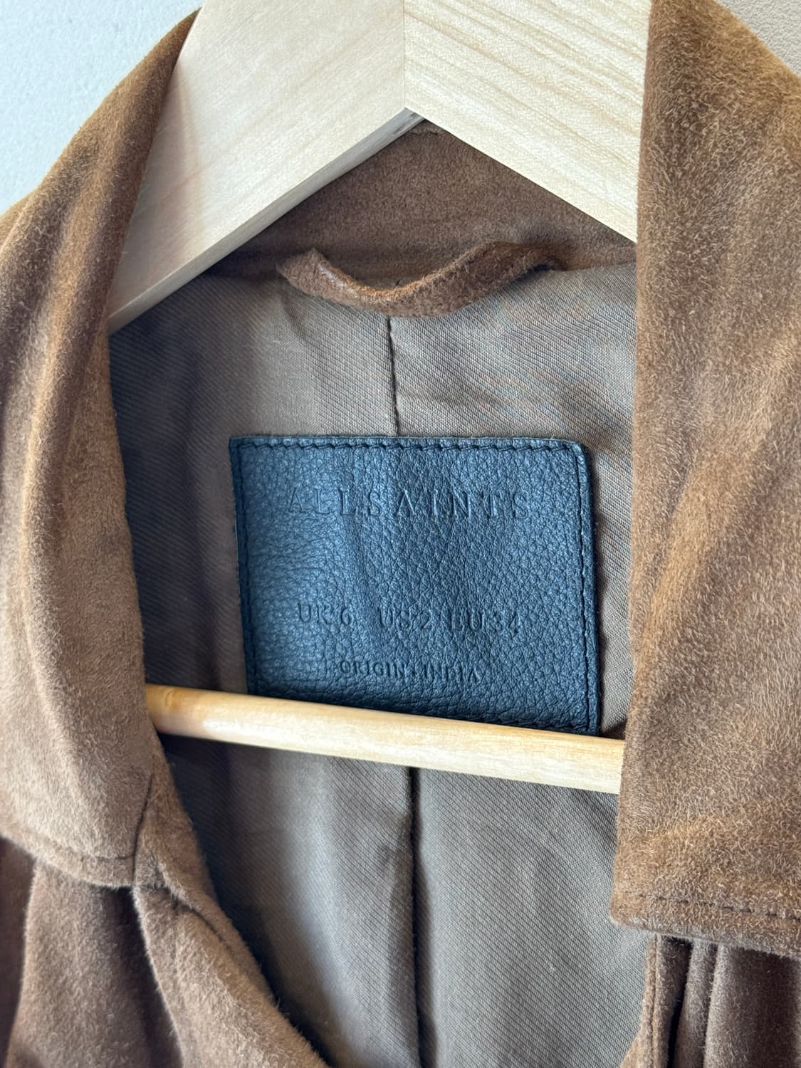 올세인츠 스웨이드 라이더 자켓(O48) 상품이미지6