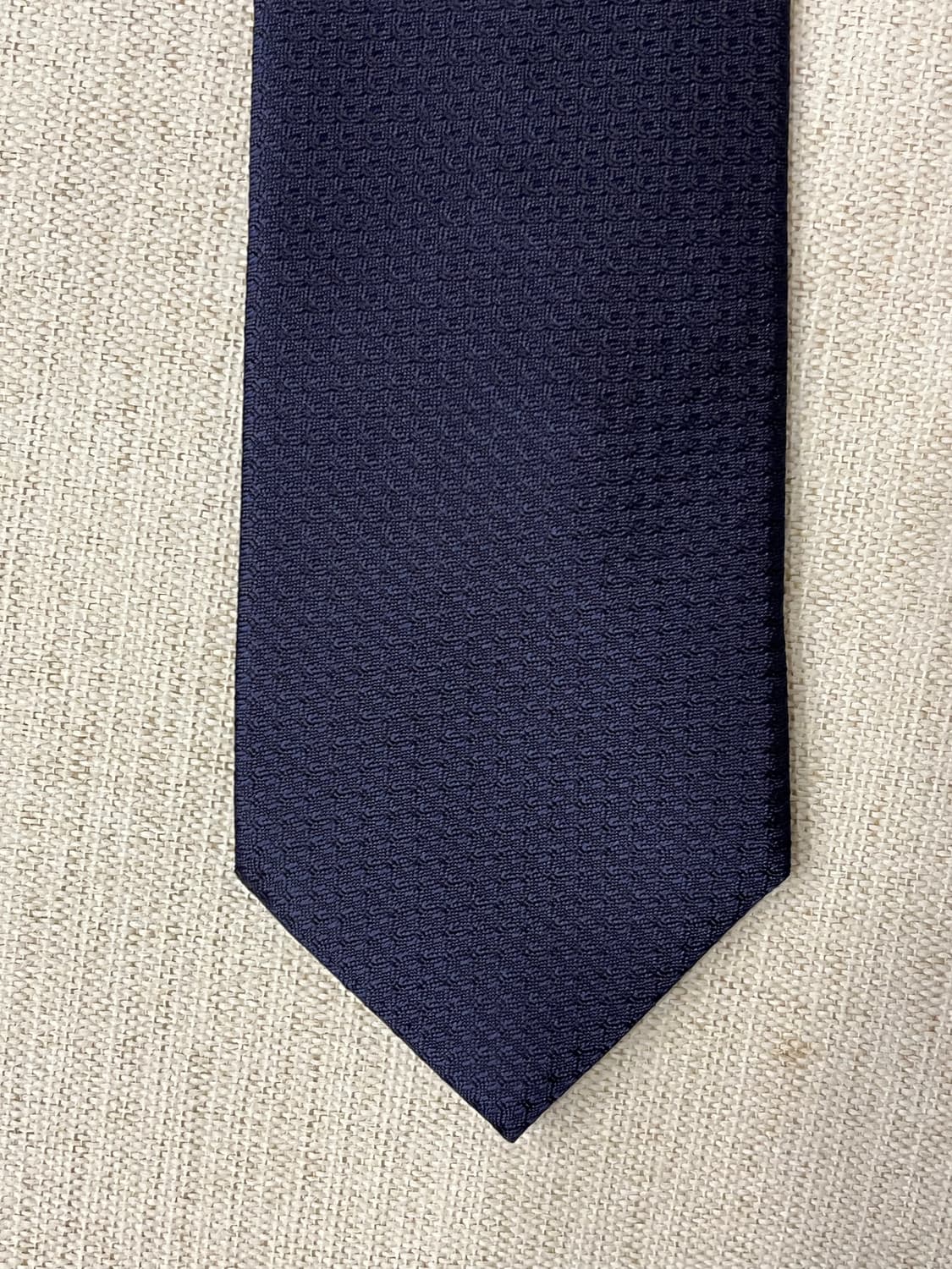 매너그램 네이비 솔리드 넥타이 상품이미지3