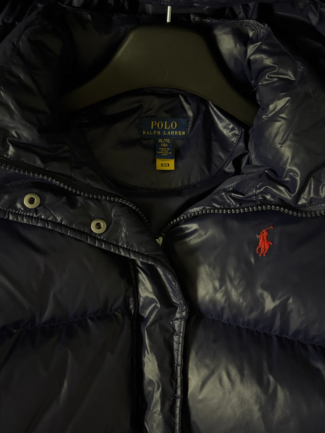 폴로 랄프로렌 유광 패딩 S 상품이미지3