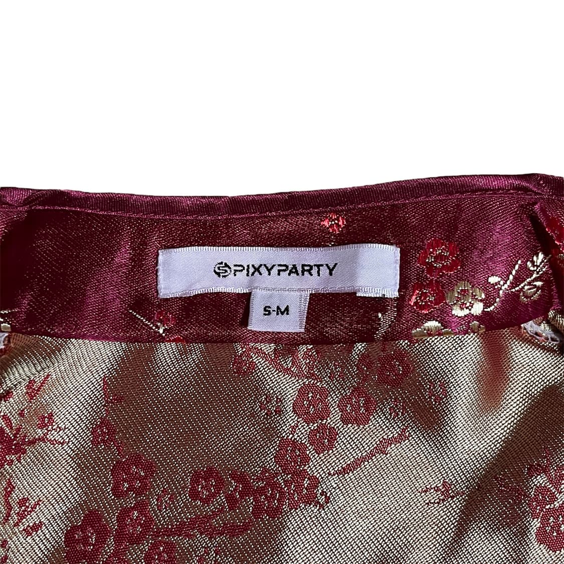 [Vintage] 버건디 골드 치파오 상품이미지6