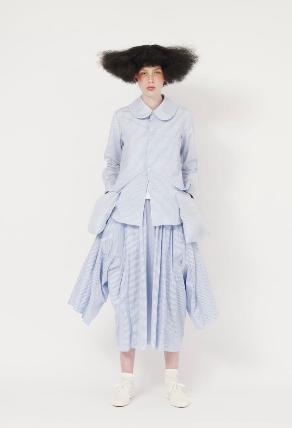 Pocket Transformed Big Collar Blouse 상품이미지8