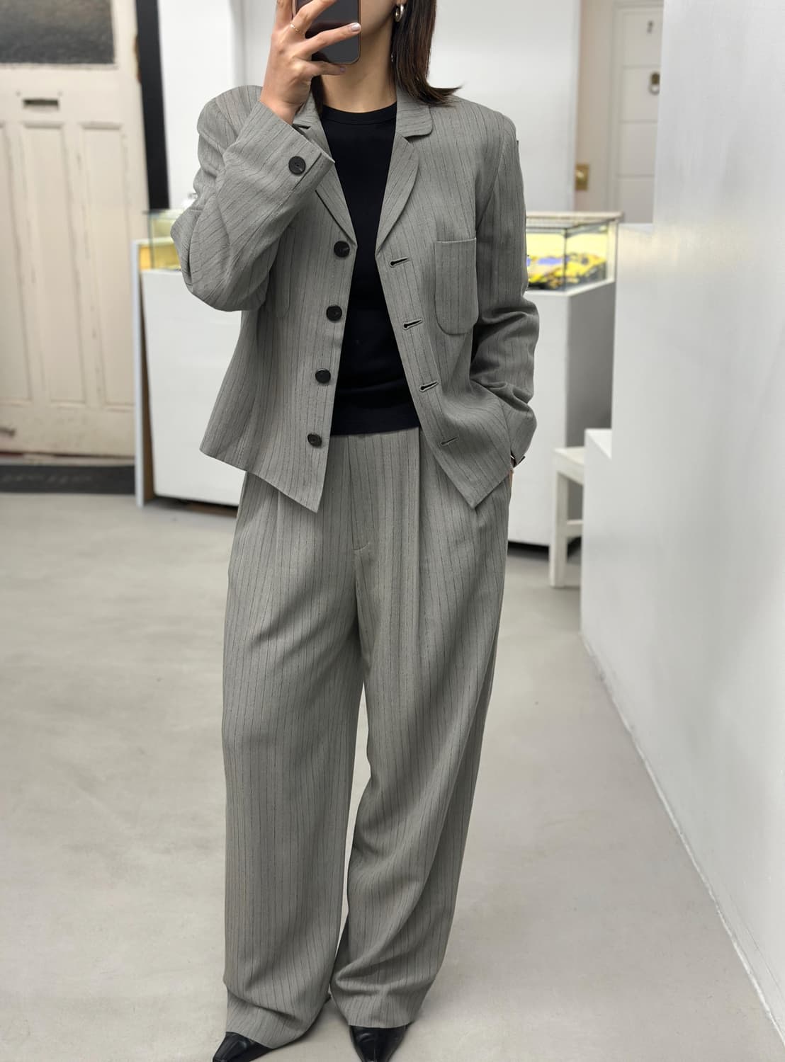 Christian Aujard  스트라이프 셋업 상품이미지1