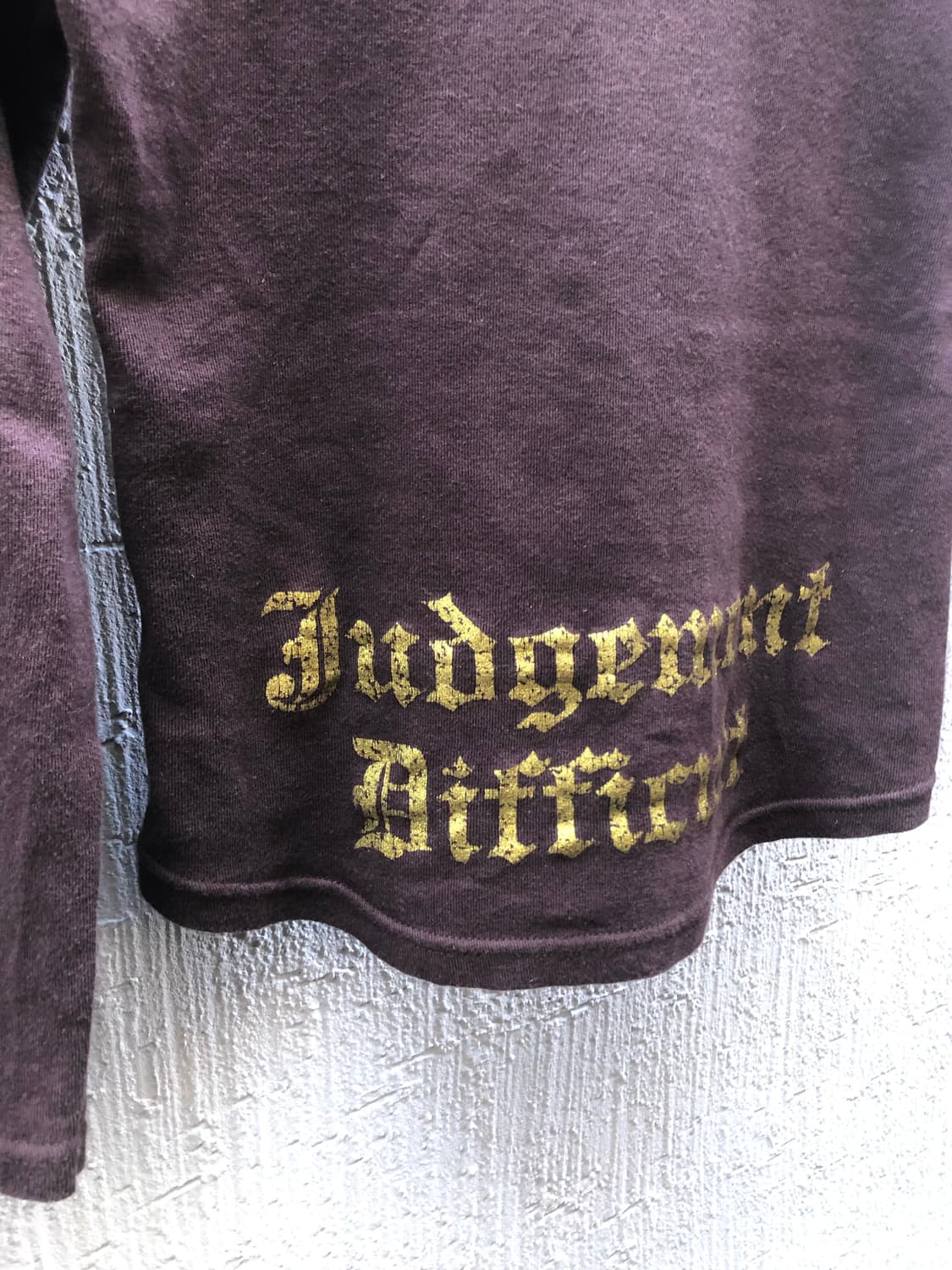 deep burgundy punk graphic long sleeve   상품이미지5