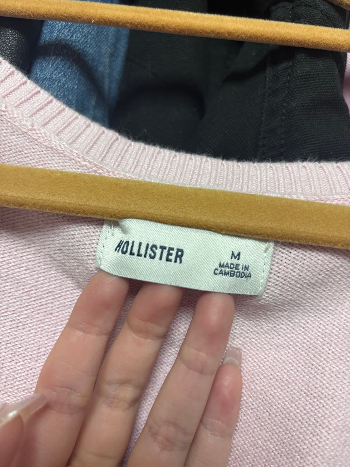 홀리스터 딸기우유 핑크 니트 원피스 판매 상품이미지2