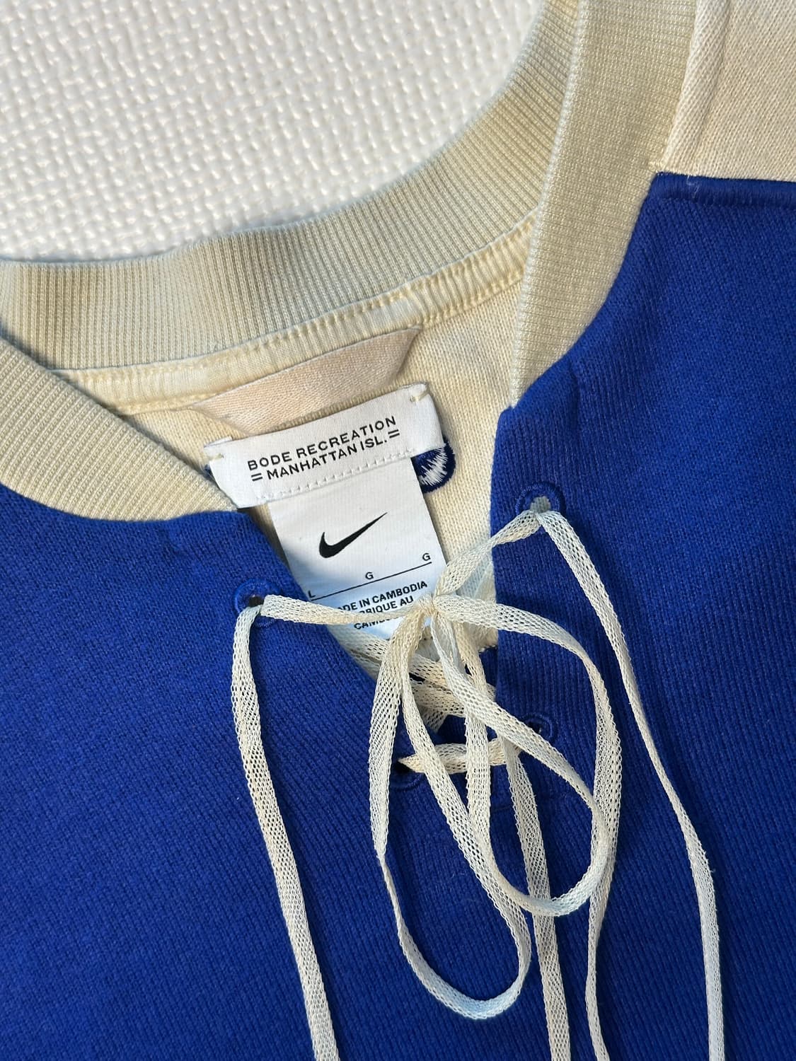 보디X나이키 레이싱 니트 딥 로얄 블루 L 상품이미지6