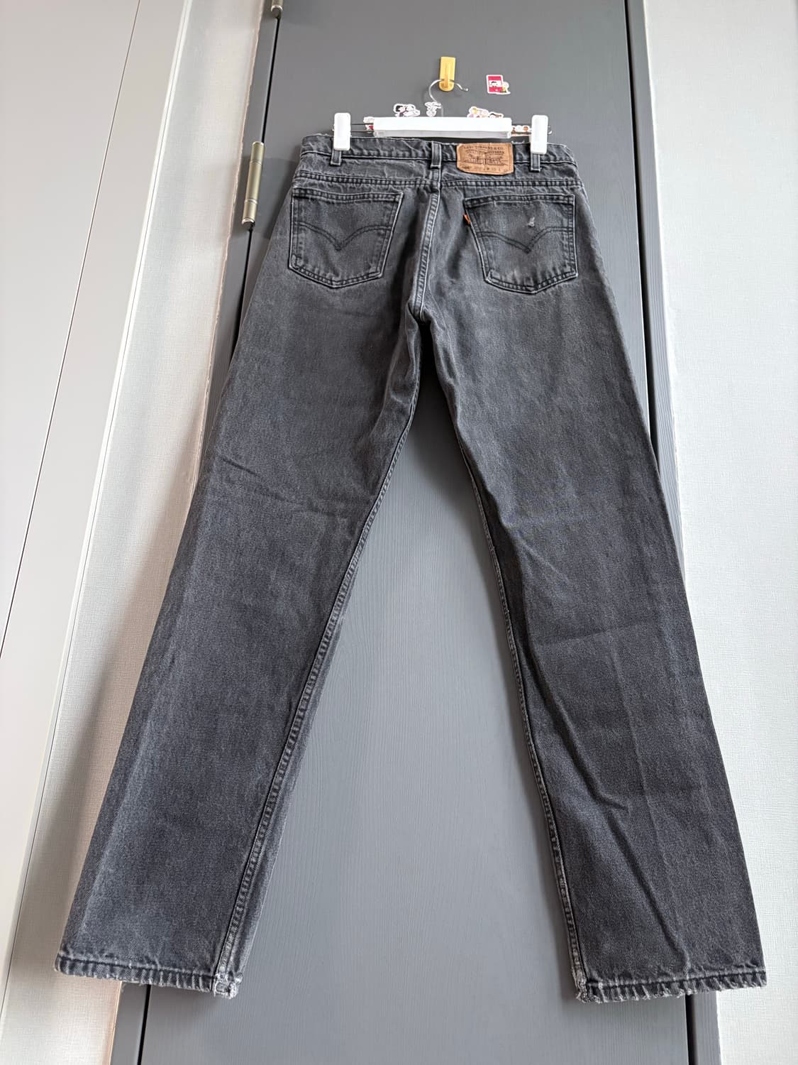 (33x32, 실측 31) 90s 리바이스 505 오렌지탭 빈티지 흑청 상품이미지2