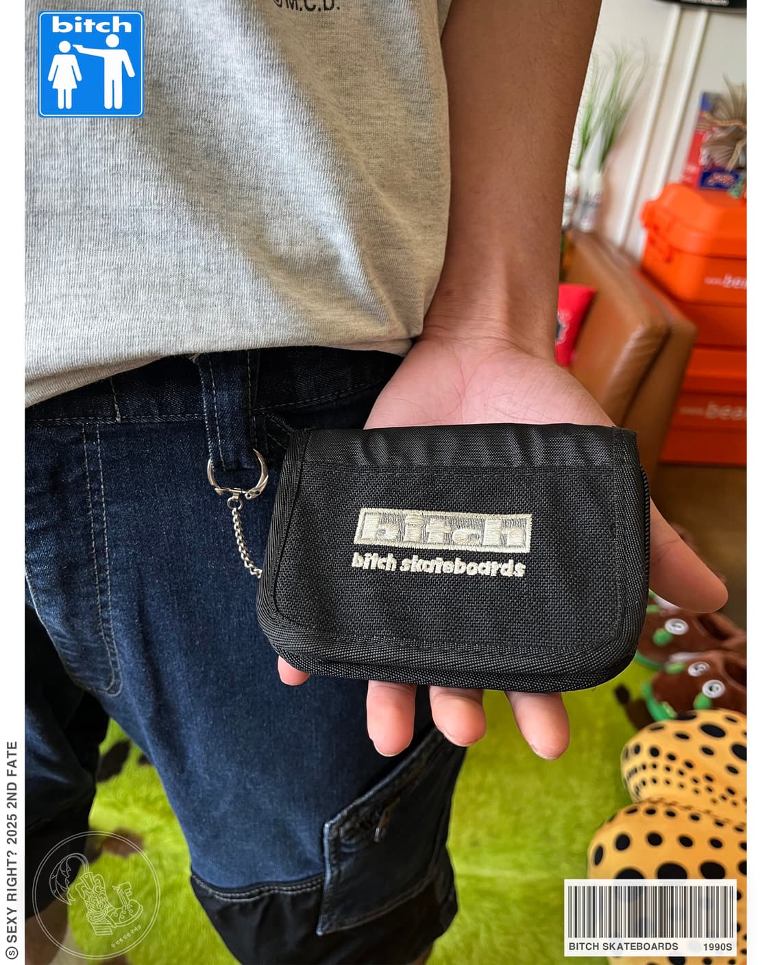 1990s Bitch Skateboards Keyring Wallet 상품이미지1