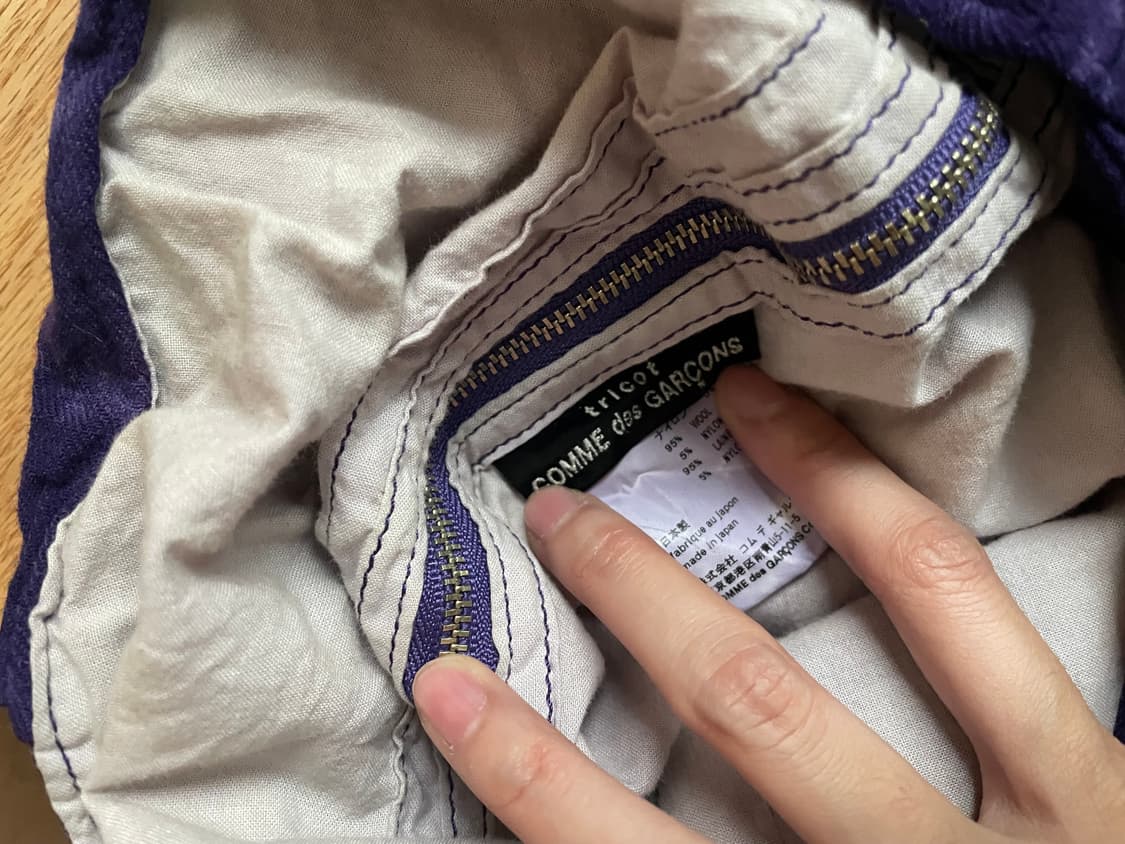 꼼데가르송 트리콧 타이다이 버킷백 상품이미지5