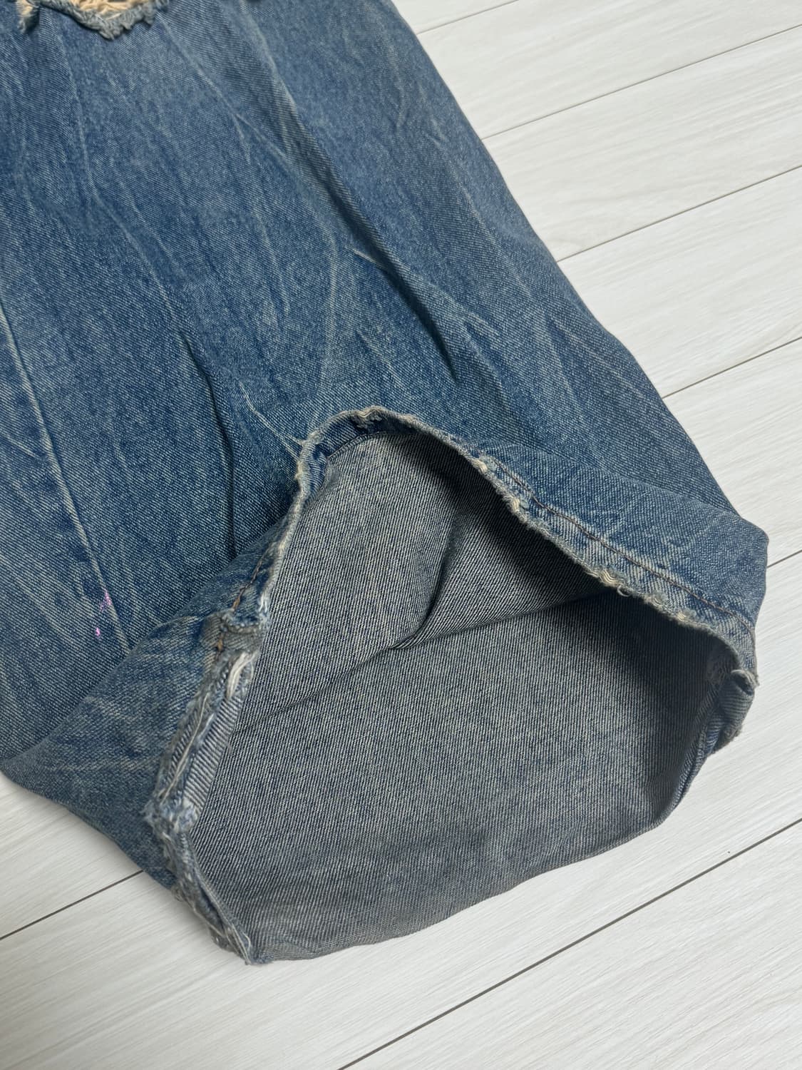 준지 디스트로이드 와이드 데님 상품이미지7