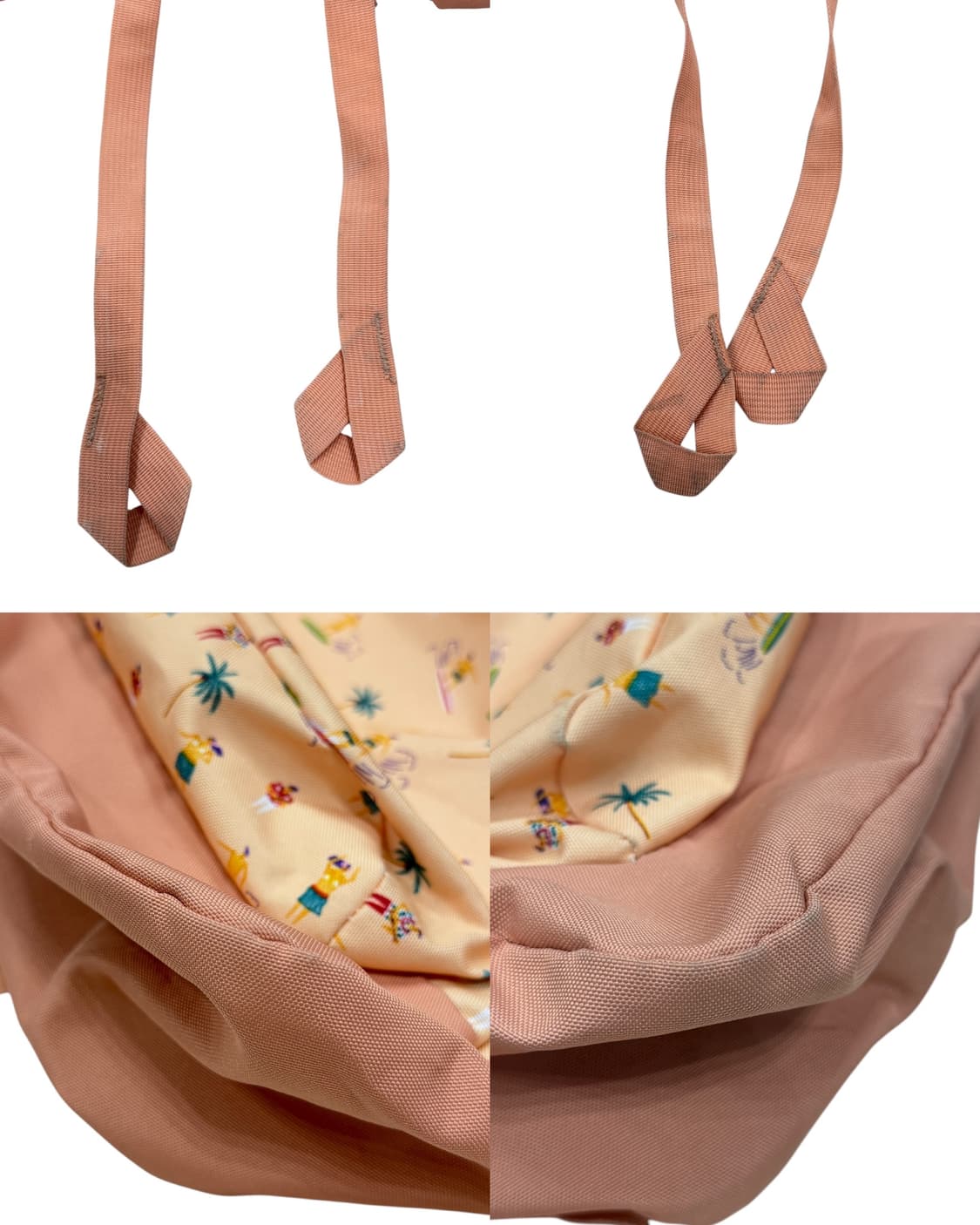 잔스포츠 빈티지 슈퍼브레이크 하와이안 서핑 패턴 백팩 가방 코랄핑크 상품이미지7