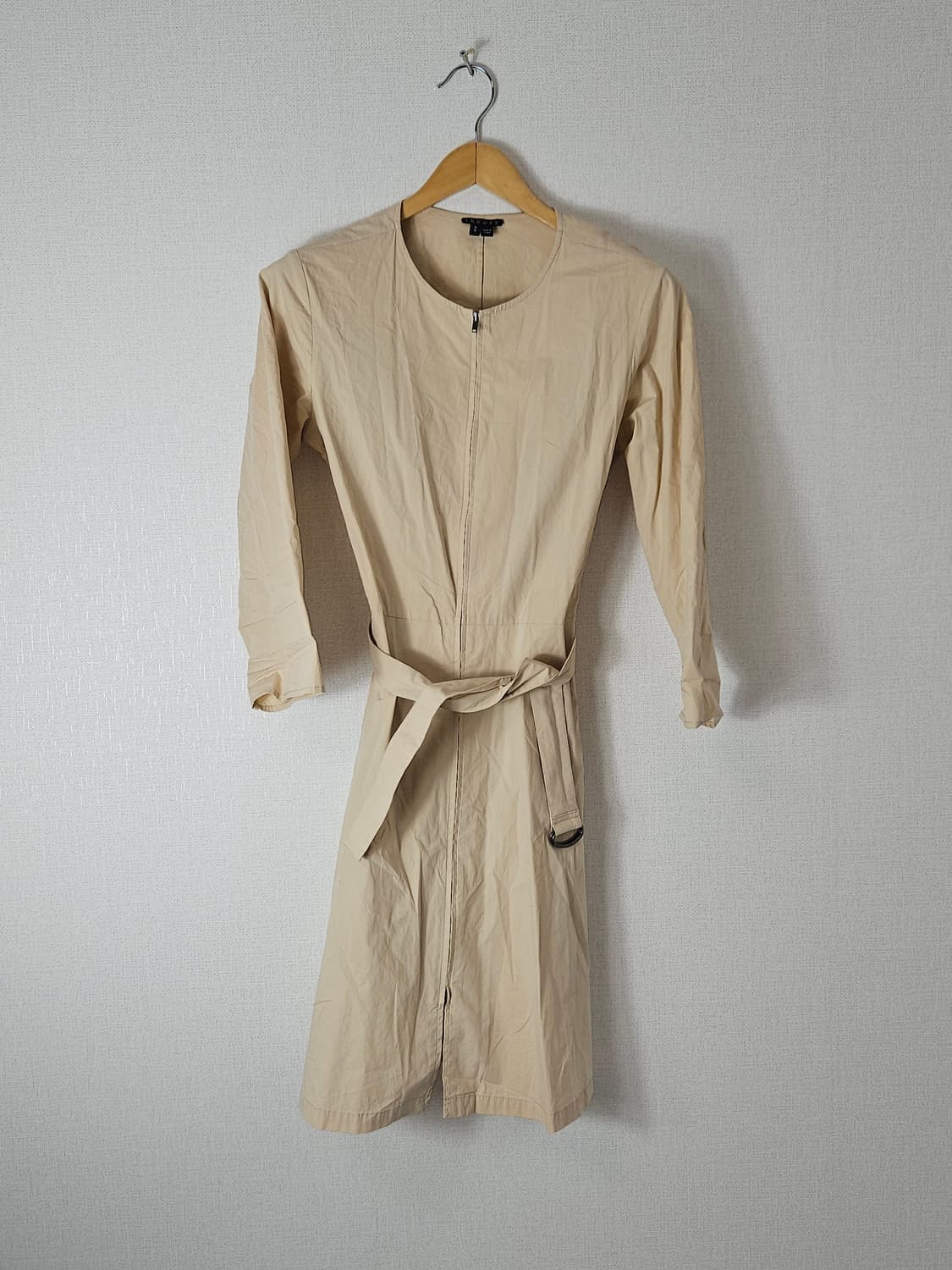띠어리 코튼 경량 원피스 벨트 베이지 M 여성 (백화점 정품) 상품이미지1
